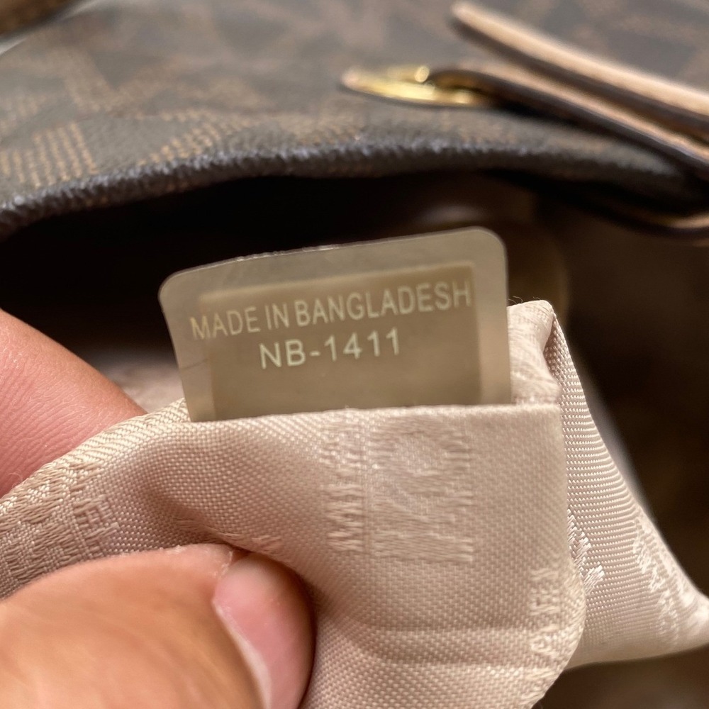Michael Kors Tote Women Large Brown Signature Logo Fulton Shoulder Bag Monogram - Picture 11 of 11